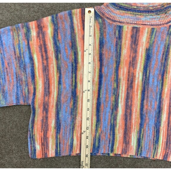 Urban Outfitters Sweater Womens M Finley Cropped Turtleneck Striped Pullover - Picture 5 of 10